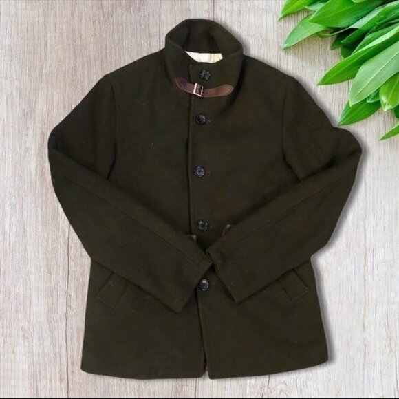 Nano Universe Dark Army Green Peacoat - Picture 2 of 3